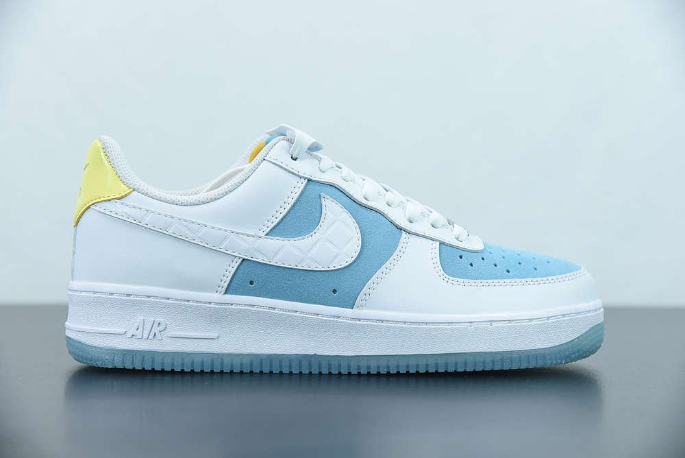 2021 Nike Air Force 1 07 Low White Light Blue