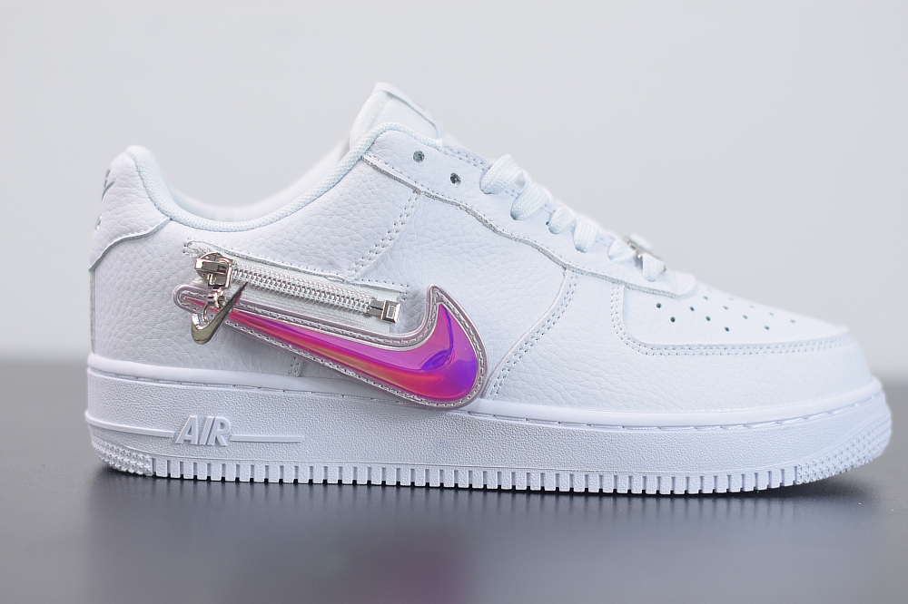 Nike Air Force 1 Low Zip Swoosh White(With Video)