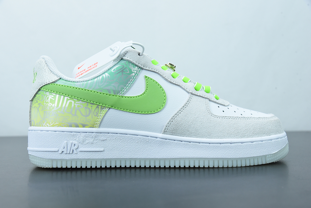 Nike Air Force 1 07 Low ESS White Green Metallic Sliver