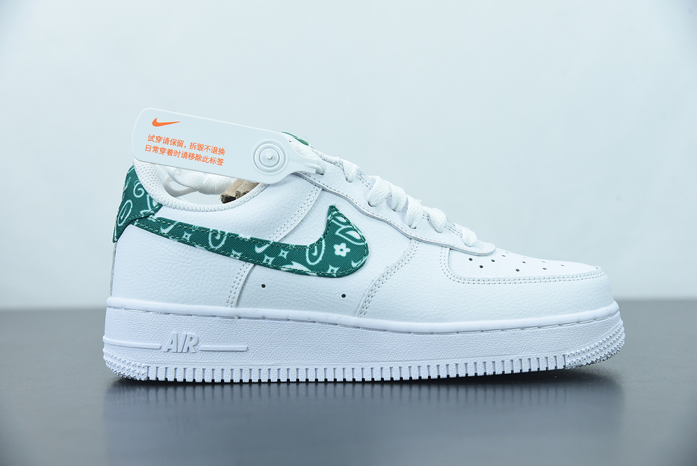 Nike Air Force 1 Low  07 Essential White Green Paisley (W) 