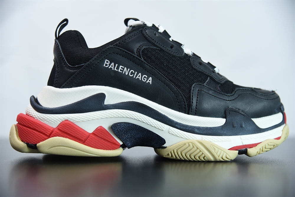 Balenciaga Triple S Black Red(With Video)