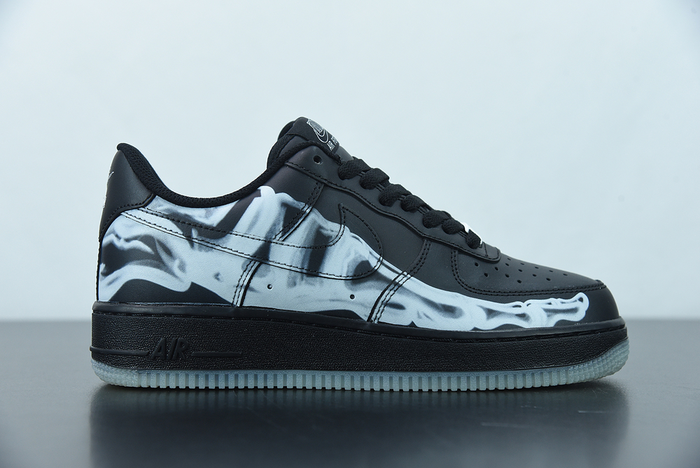 Nike Air Force 1 Low Black Skeleton Halloween (2019) 