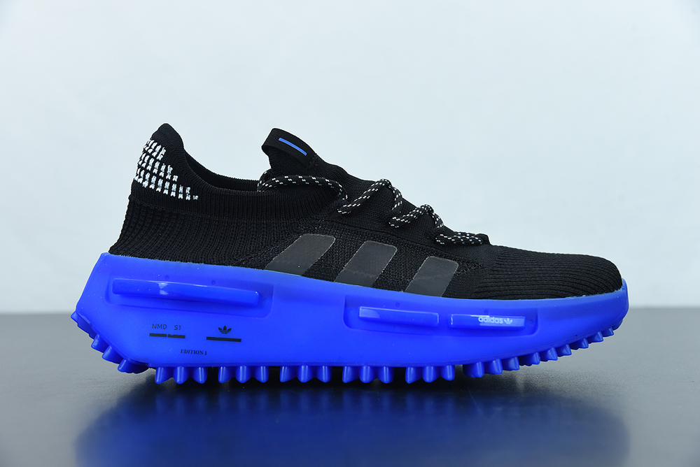 Adidas NMD S1 Edition Core Black Klein Blue Cloud White