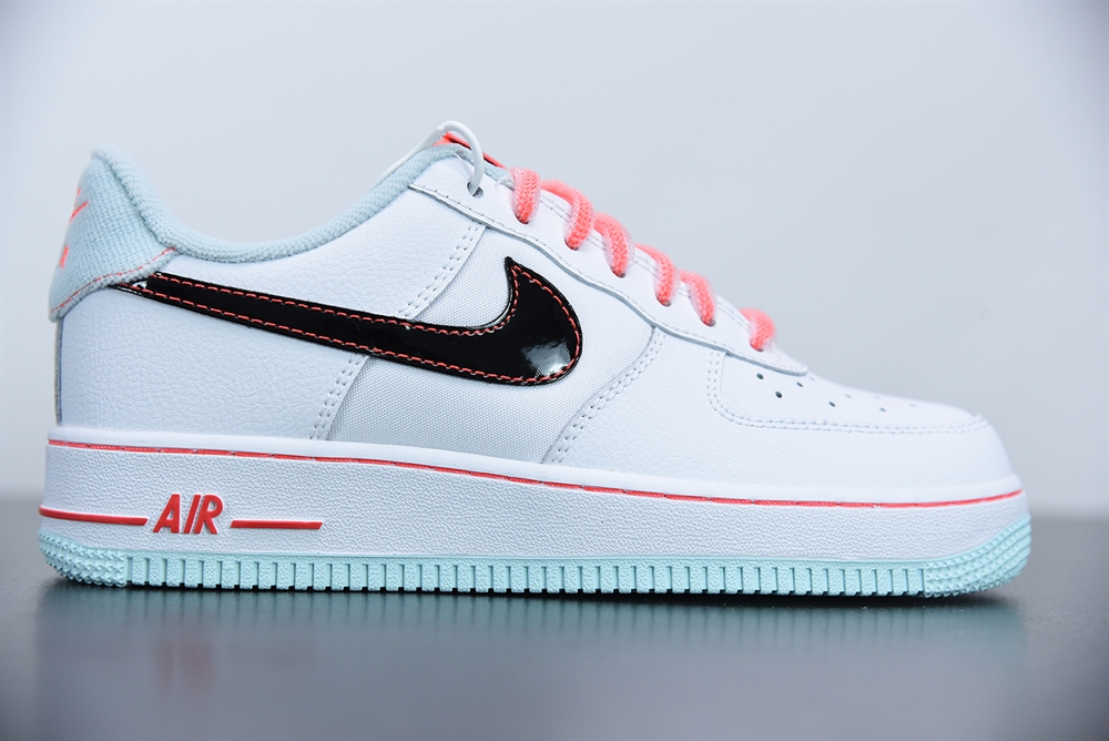 Nike Air Force 1 07 LV8 GS White / Atomic Pink(With Video)