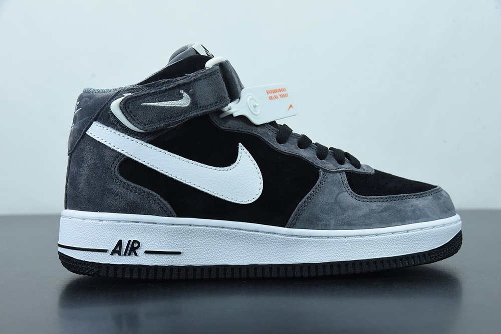 Nike Air Force 1 07 Mid Dark Grey Black White 