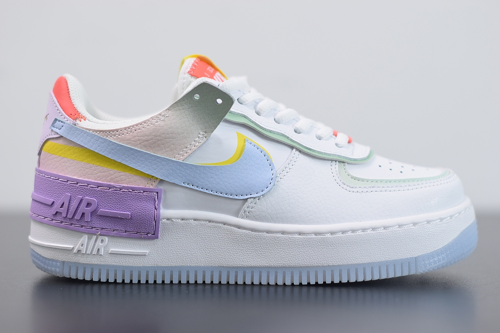 Nike Air Force 1 Shadow White Hydrogen Blue Purple (W)(With Video)