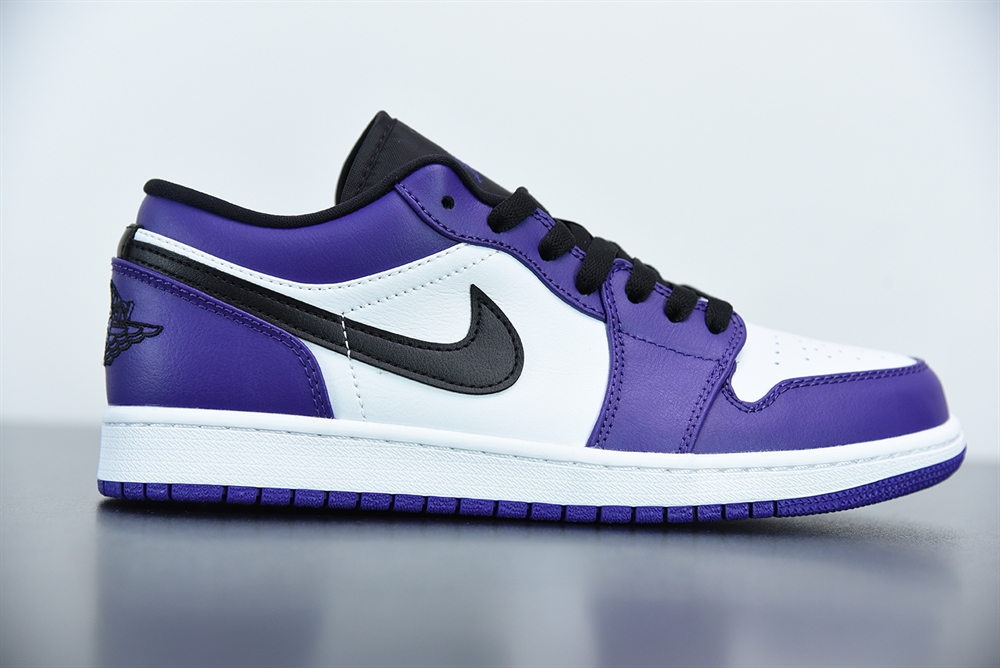 Jordan 1 Low Court Purple White(With Video)