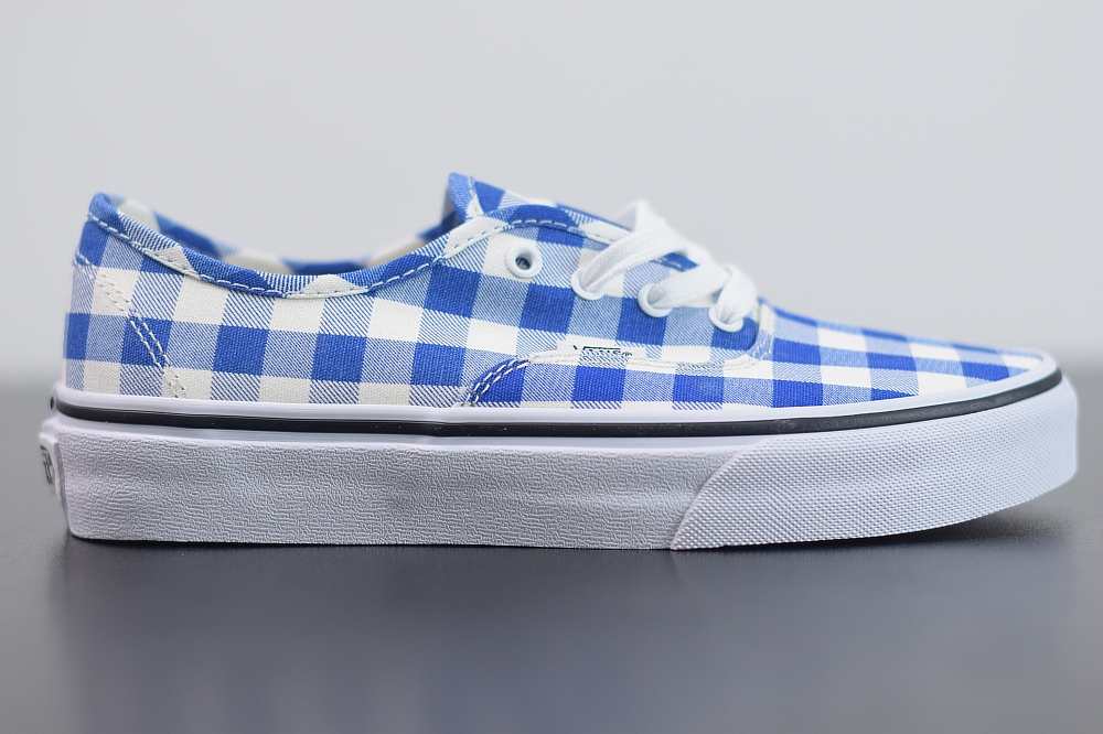 Vans Classic campus blue checkerboard plaid skateboard shoes(With Video)