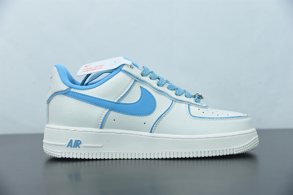 Nike Air Force 1 07 Low Su19 Blue White Metallic Sliver