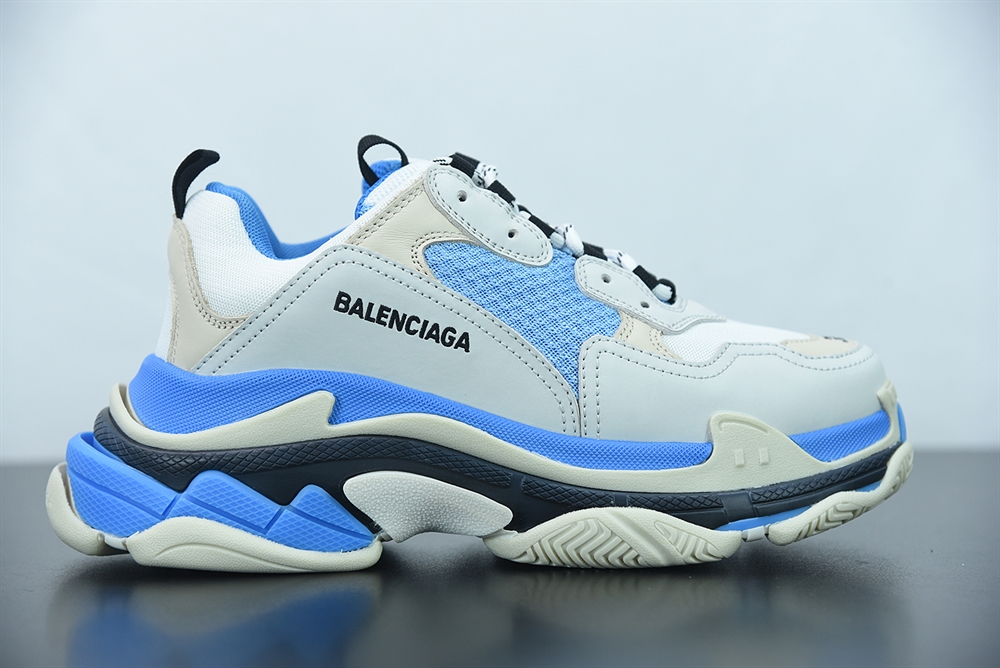 Balenciaga Triple S White/Sky Blue