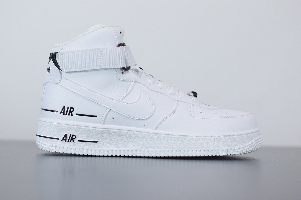 Nike Air Force 1 High Dual Air White Black(With Video)