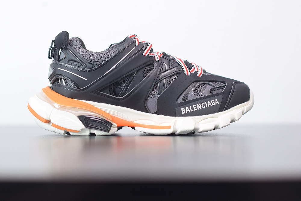 Balenciaga Track Sneaker Black and White Orange(With Video)