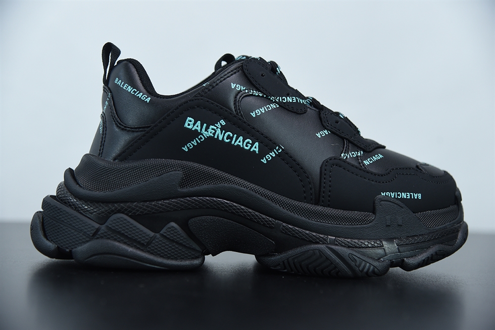 Balenciaga Triple S Black/Blue(With Video)