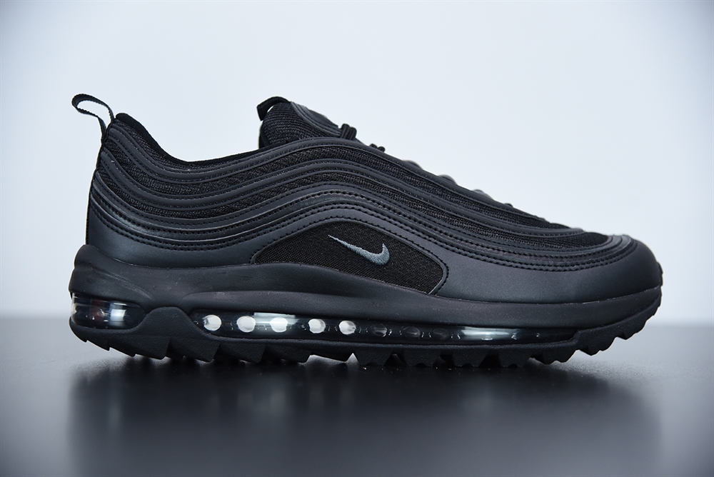 Nike Air Max 97 Golf Triple Black Grey Running(With Video)