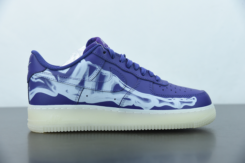 Nike Air Force 1 Low  07 QS Purple Skeleton Halloween (2021)