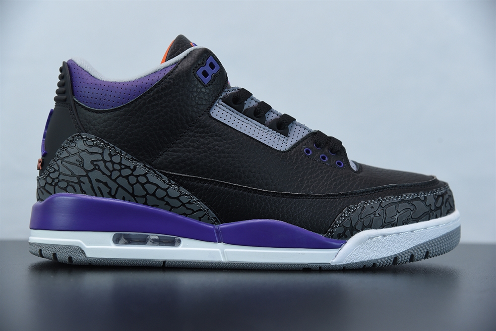 Jordan 3 Retro Black Court Purple