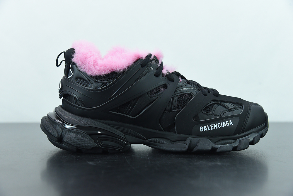 Balenciaga Track 3.0 Fur Black Pink