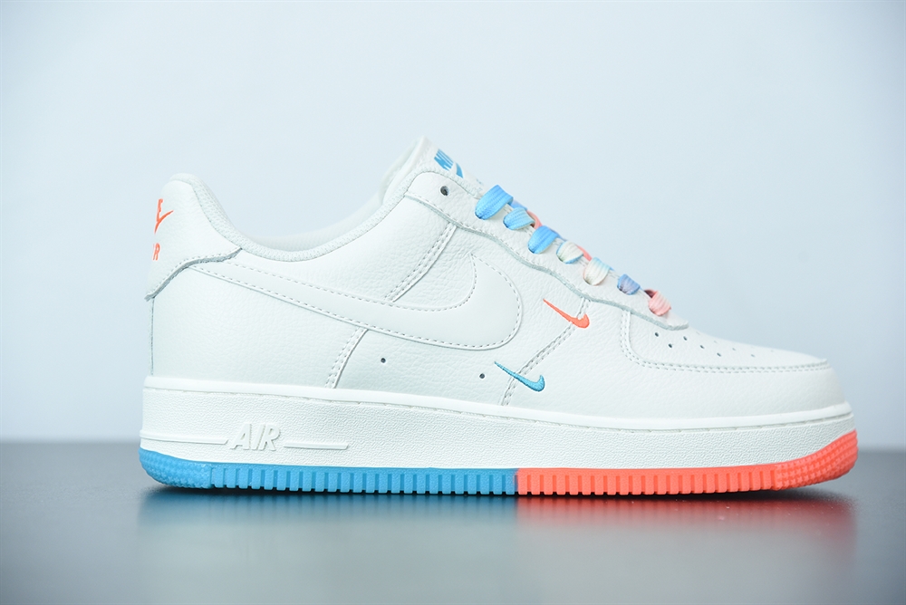 Nike Air Force 1 07 Low SU19 Rice White Orange Blue(With Video)