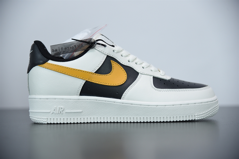 Nike Air Force 1 Low Cloud White Black Yellow(With Video)