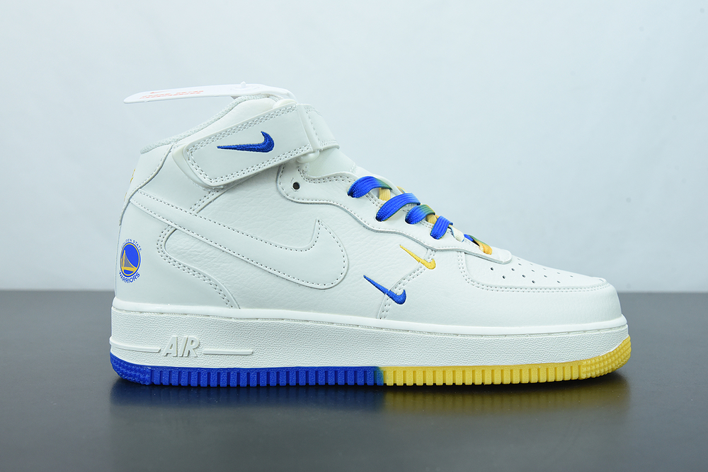 Nike Air Force 1 07 Mid Su19 White Yellow Blue