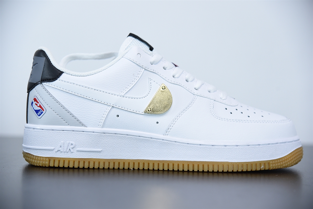 Nike Air Force 1 Low NBA White Grey Gum(With Video)