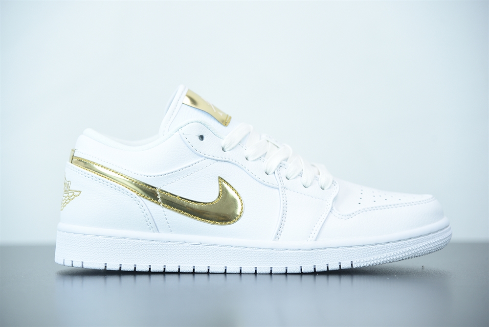 Jordan 1 Low White Metallic Gold (W)