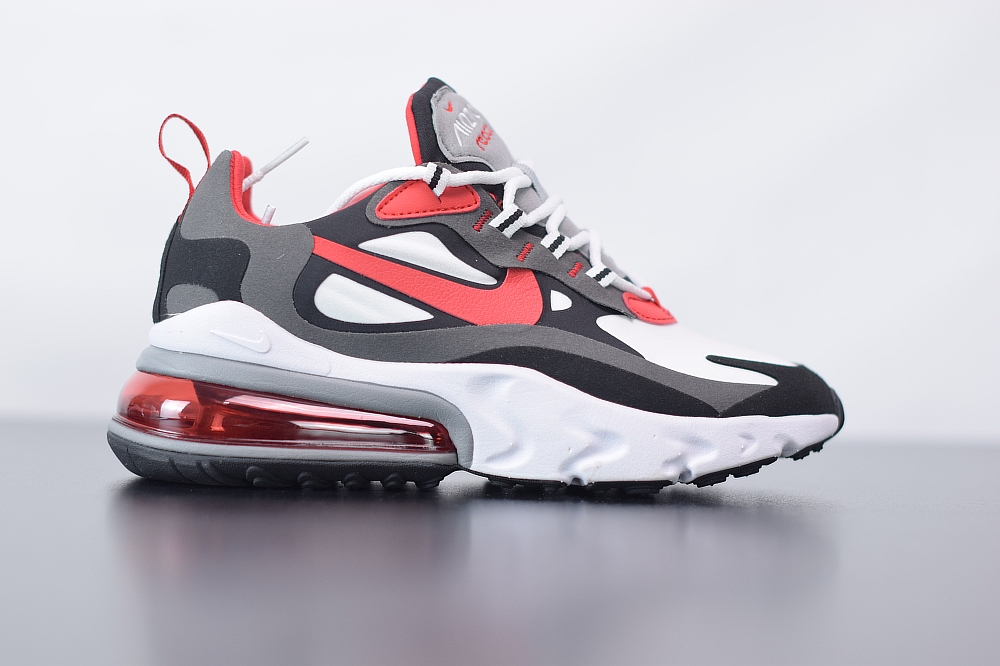 Nike Air Max 270 React Black Iron Grey University Red shoes(With Video)