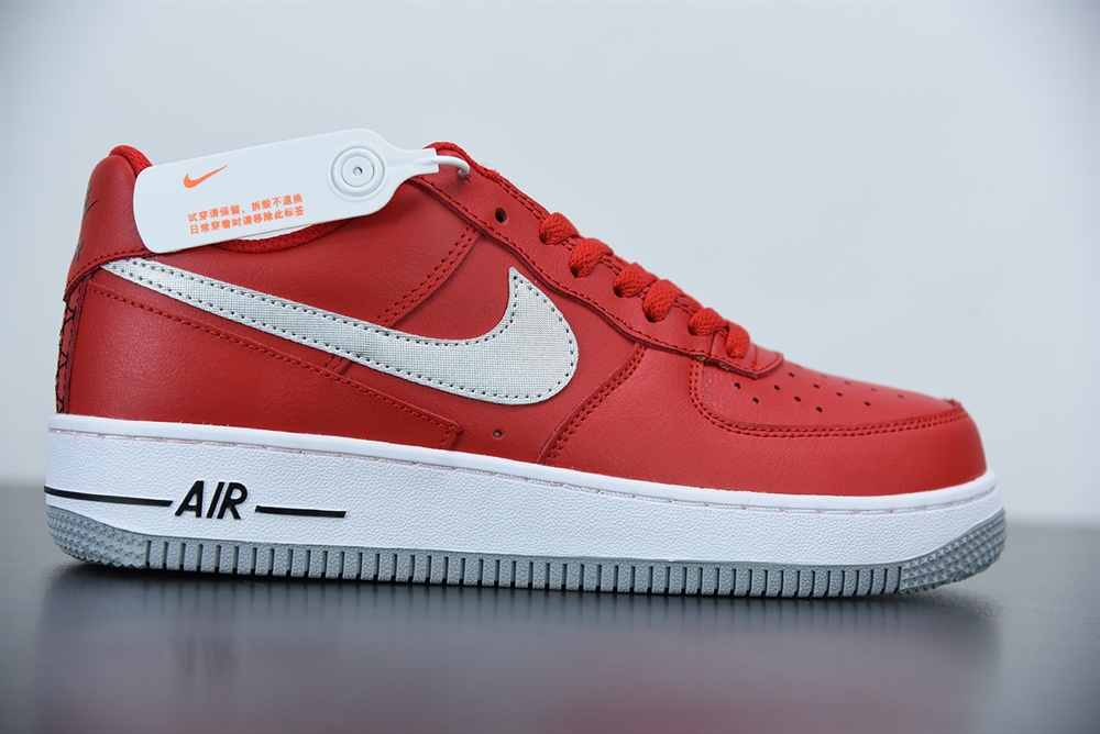 Nike Air Force 1 Low Technical Stitch University Red(With Video)