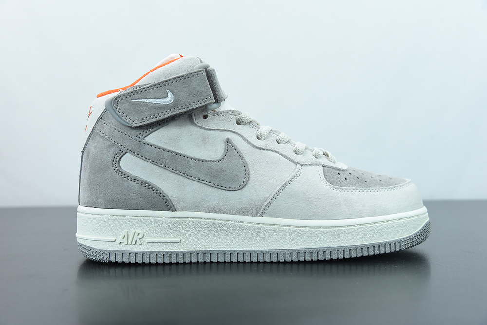 Nike Air Force 1 07 Mid Gray Orange