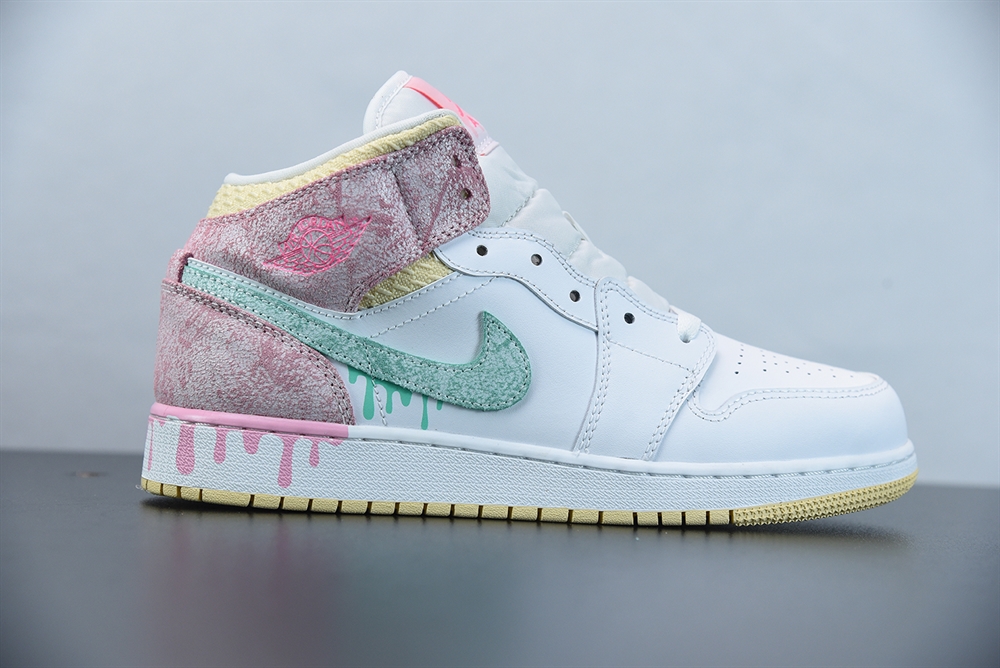 Jordan 1 Mid Paint Drip (GS) 