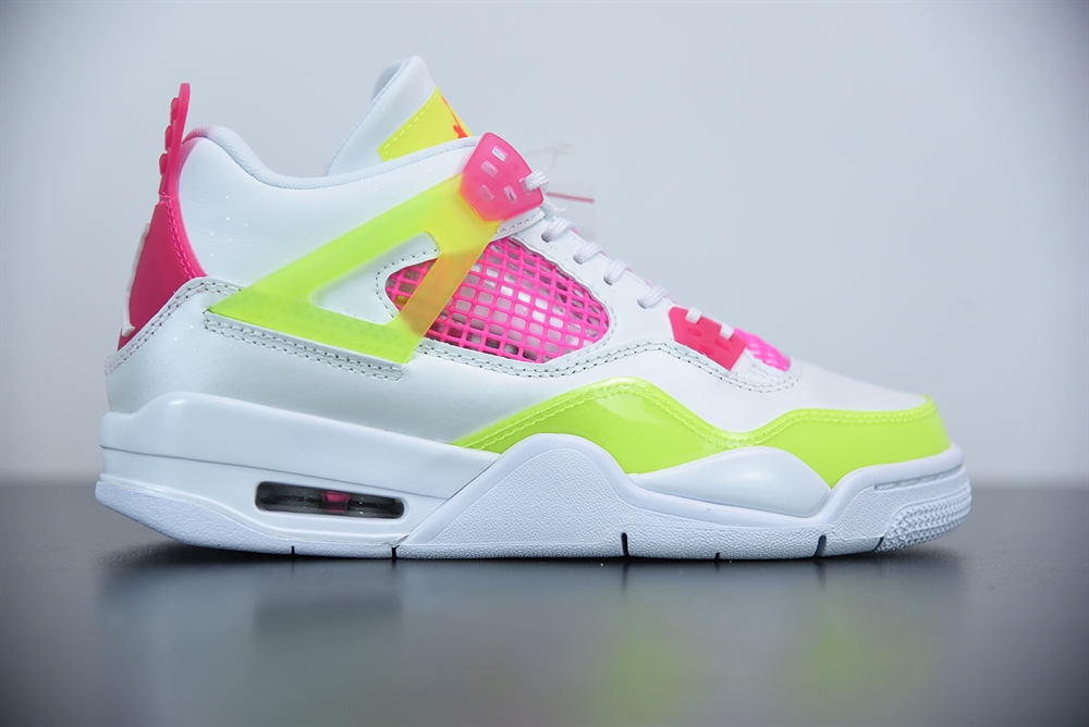 Jordan 4 Retro White Lemon Pink (GS)