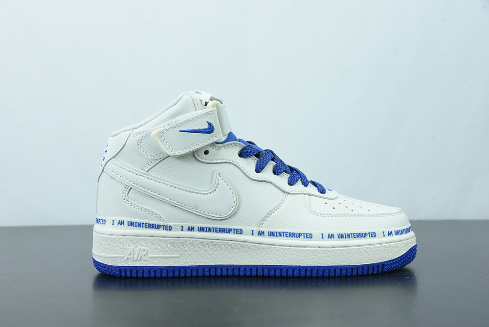 Uninterrupted x Nike Air Force 1 07 Mid More Than White Blue