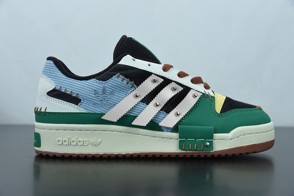 Adidas Melting Sadness x Adidas Originals Forum Exhibit Low Green Blue Brown