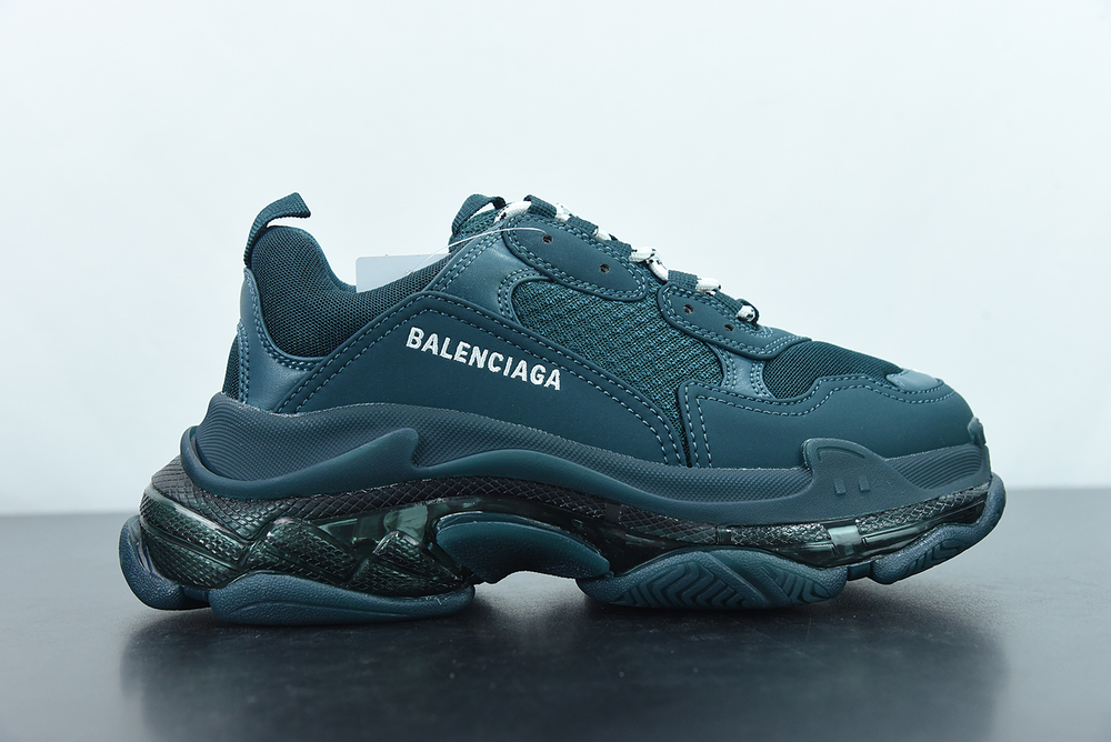 Balenciaga Triple ClearSole Blackish Green Cushion