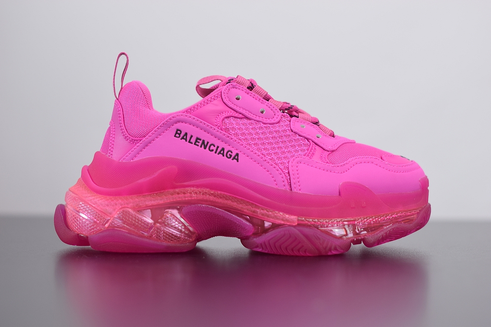 Balenciaga Triple S ClearSole Fluo Pink(With Video)