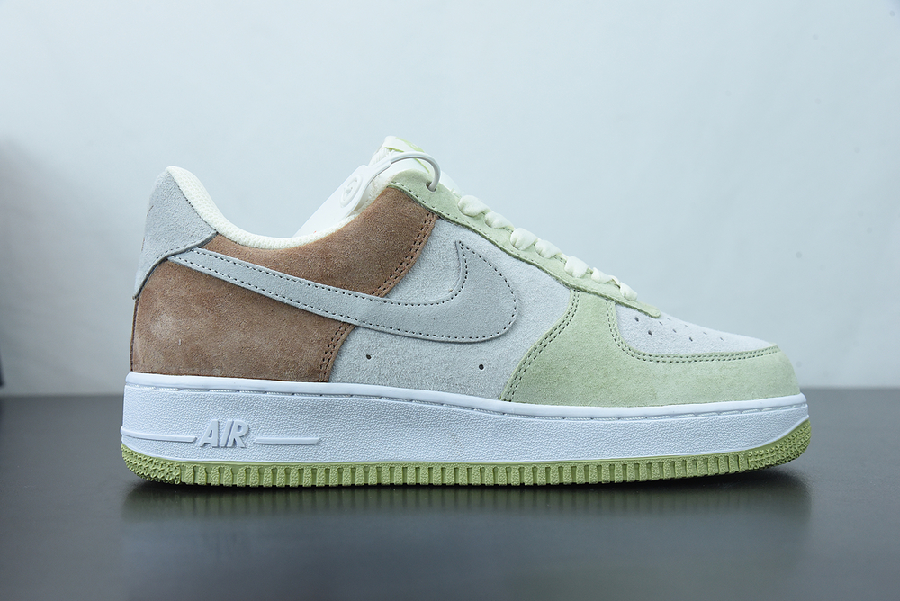 Nike Air Force 1 07 Low White Light Green Grey Brown 