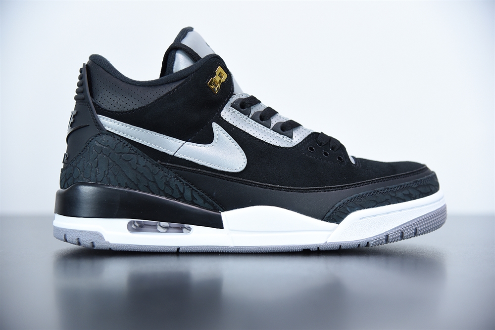 Jordan 3 Retro Tinker Black Cement Gold