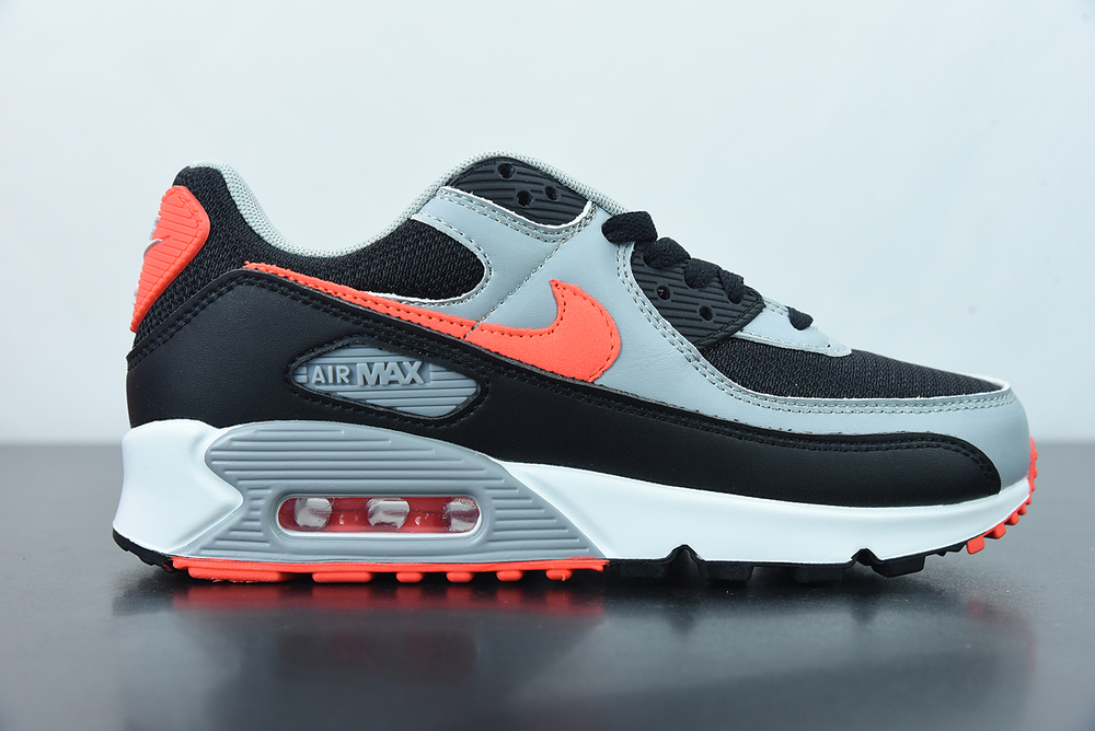 Nike Air Max 90 Black Radiant Red Wolf Grey  