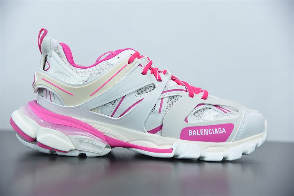 Balenciaga Track Sneaker White/Rose Red