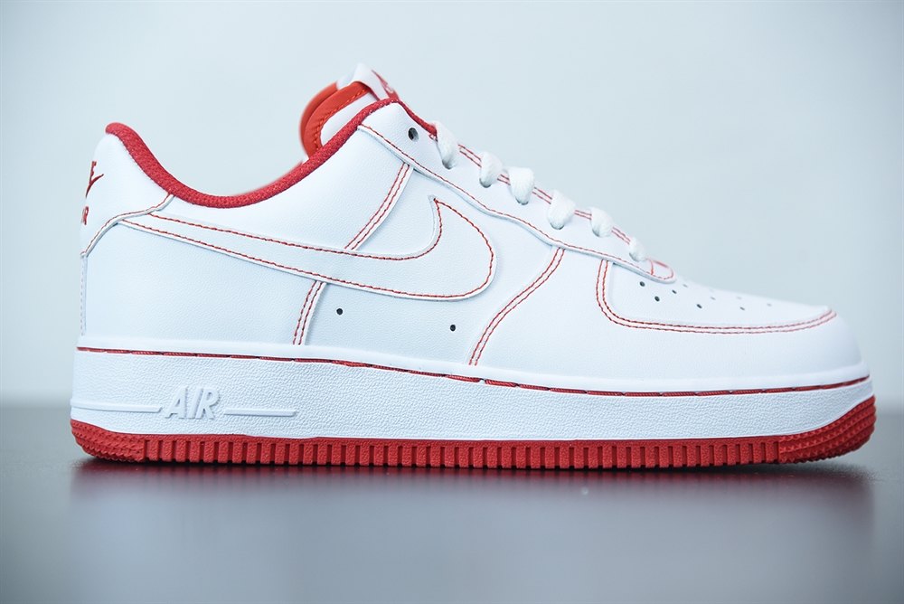 Nike Air Force 1 Low 07 White University Red(With Video)