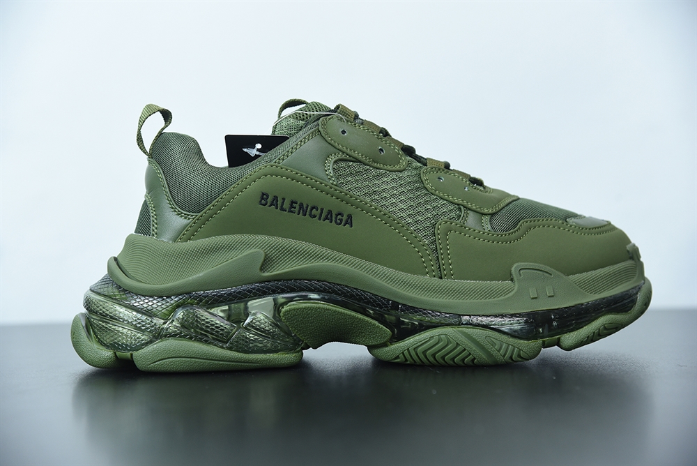 Balenciaga Triple S ClearSole Army Green