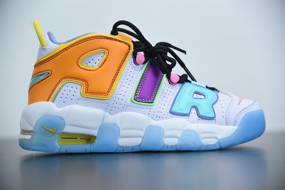 Nike Air More Uptempo Multi-Color (GS)(With Video)