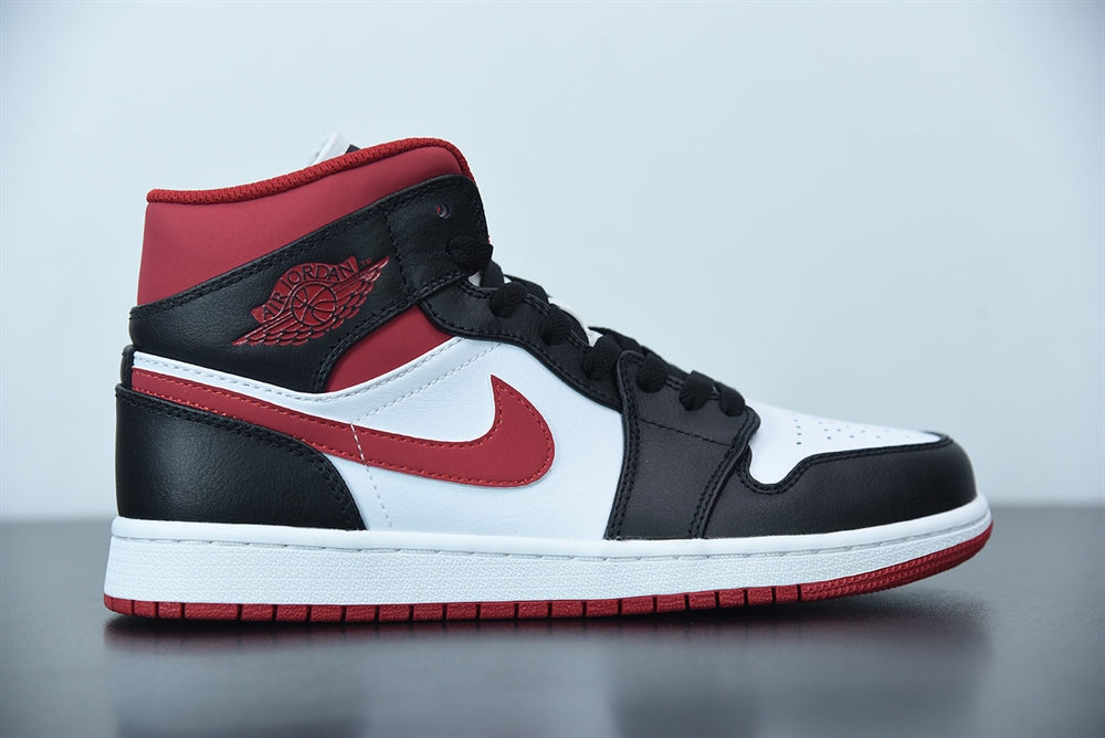 Jordan 1 Mid Gym Red Black White