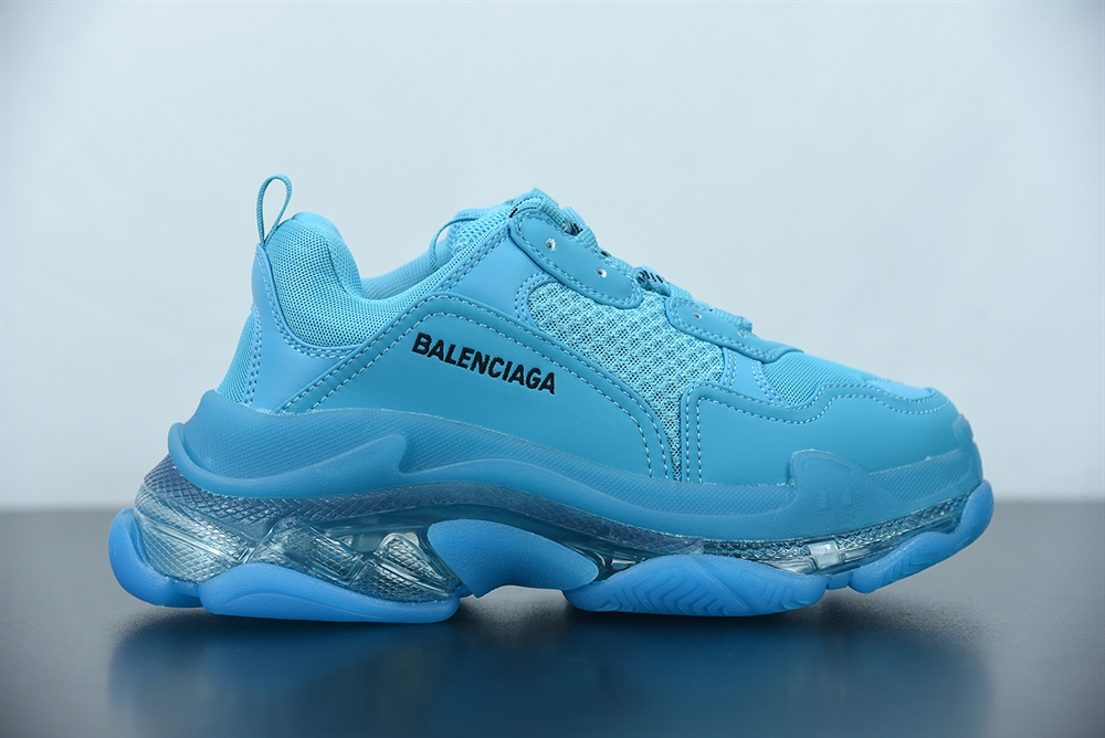 Balenciaga Triple S Sneaker ClearSole Cyan Blue