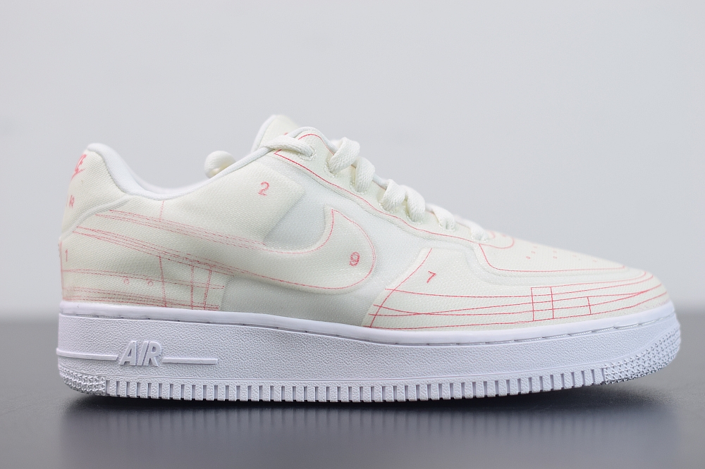 Nike Air Force 1 Low Schematic White(With Video)