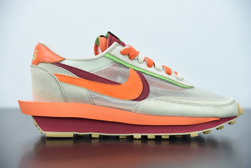 Nike LD Waffle CLOT Sacai Net Orange Blaze