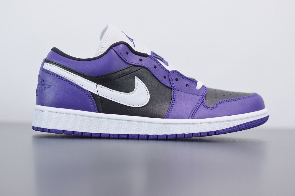 Jordan 1 Low Court Purple Black(With Video)