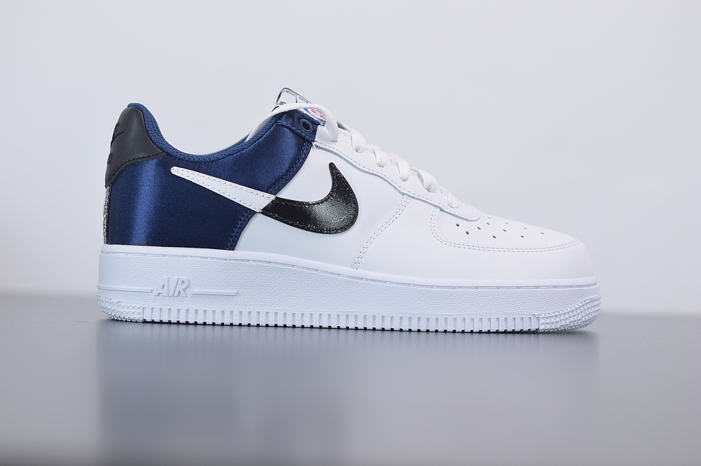 Nike Air Force 1 07 LV8 Midnight Navy Satin(With Video)