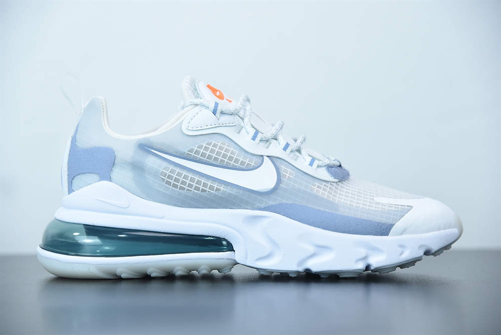 Nike Air Max 270 React SE White Indigo Fog (GS)(With Video)