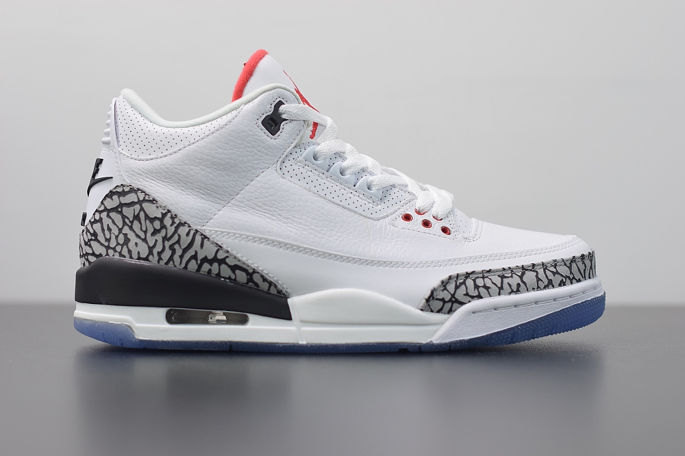 Jordan 3 Retro Free Throw Line White Cement(With Video)